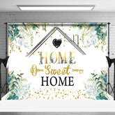 Lofaris Spring Greenery Sweet Home Key Housewarming Backdrop